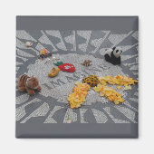 Strawberry Fields想像 Central Park NYC写真 マグネット (正面)