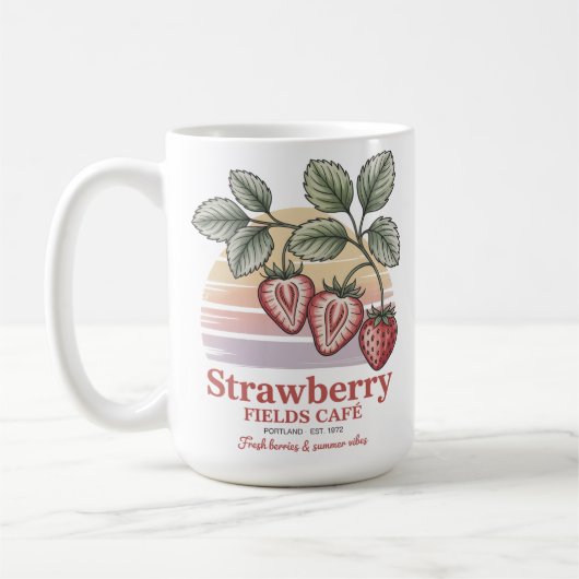 Strawberry Fields Café コーヒーマグカップ (左)