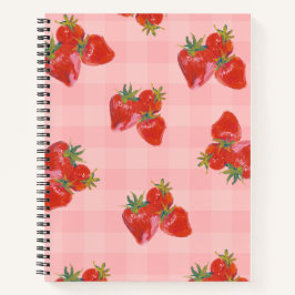 Strawberry Fields Notebook | 可愛いフルーツの雰囲気 ノートブック
