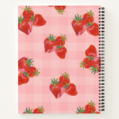 Strawberry Fields Notebook | Cute Fruit Aesthetic ノートブック (裏面)