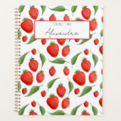 Strawberry Fields Pattern Spiral Planner プランナー手帳 (正面)