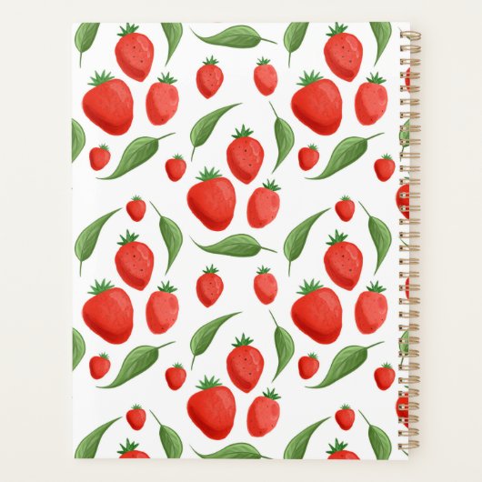 Strawberry Fields Pattern Spiral Planner プランナー手帳 (裏面)