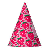 Strawberry First Birthday Celebration パーティーハット (左)