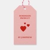 Strawberry Flavor Photo Custom Homemade Product ギフトタグ (裏面)