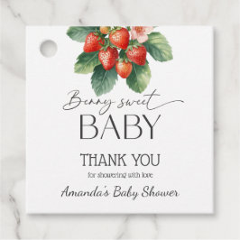Strawberry Fresh Market Berry Sweet Baby Shower フェイバータグ