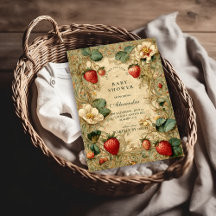 Strawberry Garden Cottagecore Baby Shower