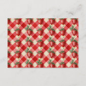 Strawberry Gingham Cottage Diapper Raffle エンクロージャーカード (裏面)