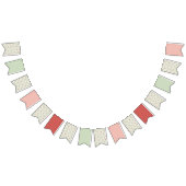 Strawberry Gingham First Birthday  バンティングフラッグ (全)