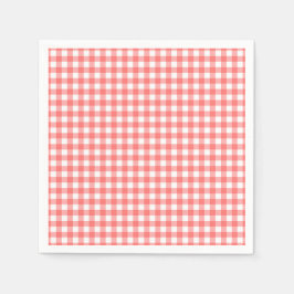 Strawberry Gingham Party スタンダードカクテルナプキン