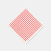 Strawberry Gingham Party スタンダードカクテルナプキン (角)