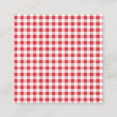 Strawberry Girl Baby Shower Diaper Raffle エンクロージャーカード (裏面)