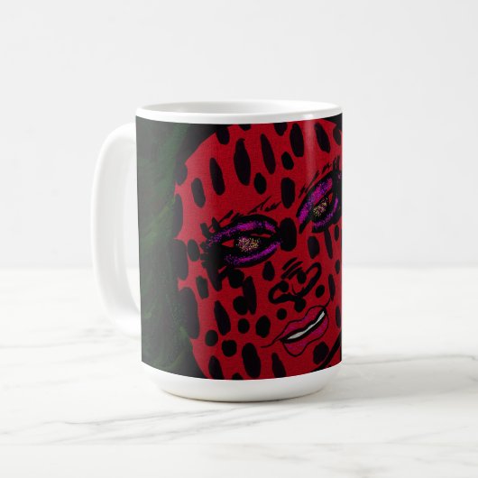 Strawberry Glamour Mug コーヒーマグカップ (正面左)