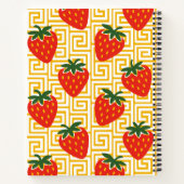 Strawberry Greek Key Recipe ノートブック (裏面)