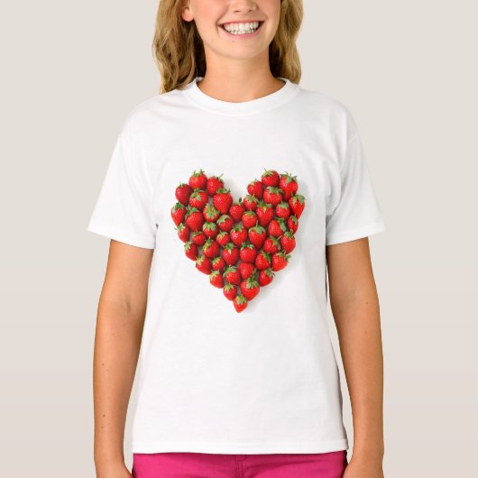 Strawberry Heart Tシャツ (正面)