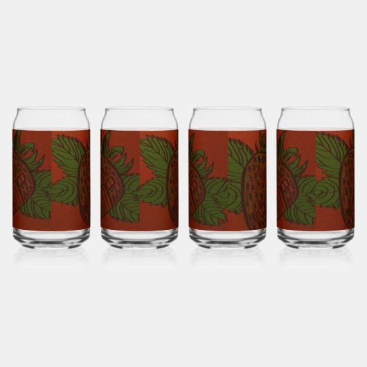 Strawberry Home Sweet Home ガラス缶 (左)