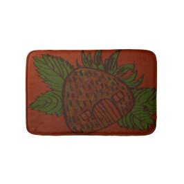 Strawberry Home Sweet Home  バスマット