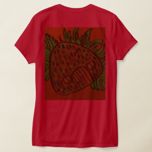 Strawberry Home Sweet Home  Tシャツ (レイダウン裏面)