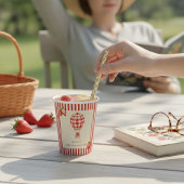 Strawberry Hot Air Balloon Baby Shower Paper 紙コップ