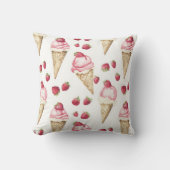 Strawberry Ice Cream Cones クッション (正面)