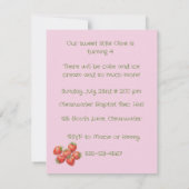 Strawberry Jam Birthday Invite Digital Download 招待状 (裏面)