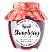 Strawberry Jelly Jam Homemade label STRAW01rd ラウンドシール