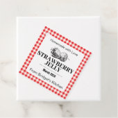 Strawberry Jelly Jam Homemade label STRAW04sqtag フェイバータグ (インサイチュ)