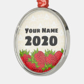 Strawberry Keepsake Ornament メタルオーナメント (左)