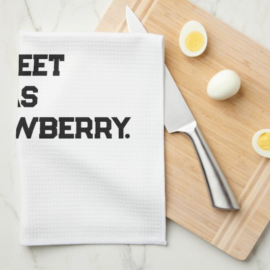 Strawberry Kitchen Towel | Cute Fruit-Themed キッチンタオル (四つ折り)