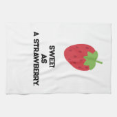 Strawberry Kitchen Towel | Cute Fruit-Themed キッチンタオル (横)