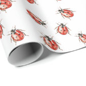 Strawberry Ladybugs Birthday ラッピングペーパー (ロールコーナー)
