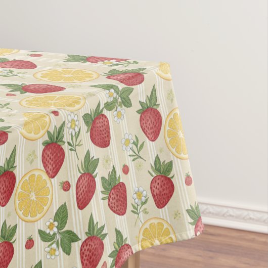 Strawberry Lemon Pattern テーブルクロス (インサイチュ)