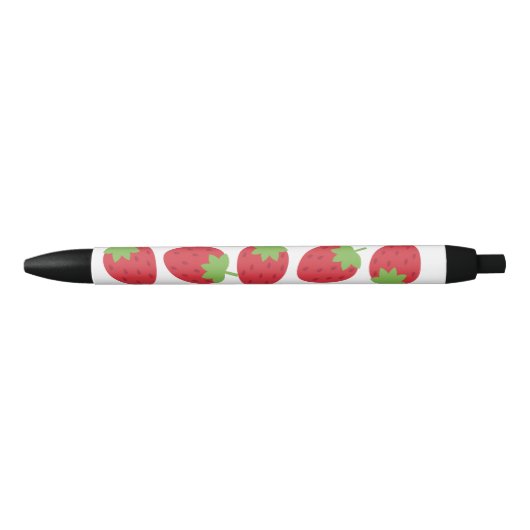 Strawberry Lover Gift Pen, 黒ボールペン (正面)