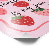 Strawberry Lover Teacher Teaching is My Jam  フォトプリント (角)