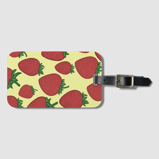 Strawberry Luggage Tag ラゲッジタグ (正面横)