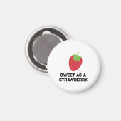 Strawberry Magnet | Cute Fruit-Themed Magnet マグネット (正面/裏面)