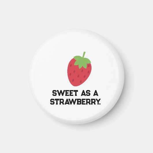 Strawberry Magnet | Cute Fruit-Themed Magnet マグネット (正面)