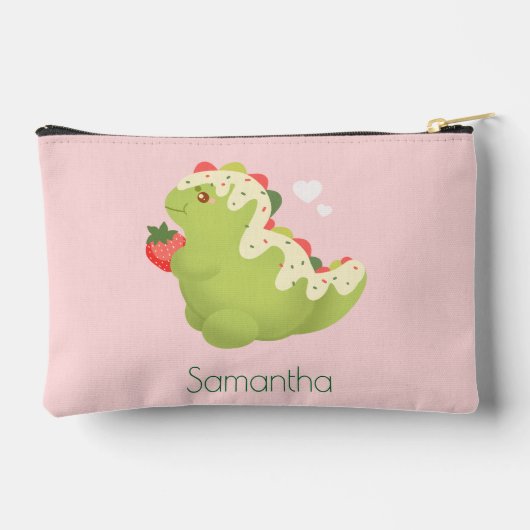 Strawberry Matcha Dinosaur  アクセサリーポーチ (裏面)