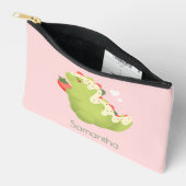 Strawberry Matcha Dinosaur  アクセサリーポーチ (見開き)