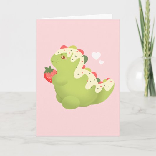 Strawberry Matcha Dinosaur  カード (正面)