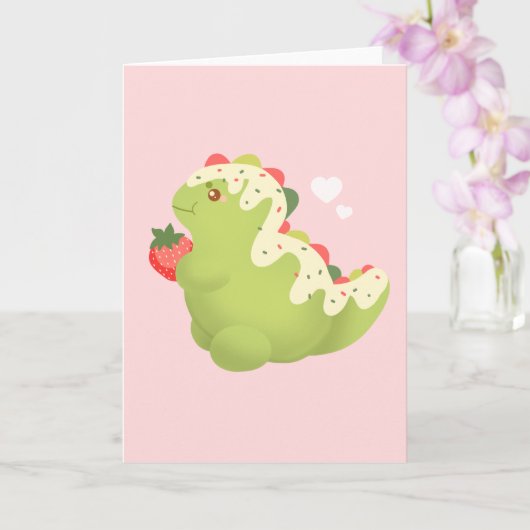 Strawberry Matcha Dinosaur  カード (蘭)