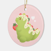 Strawberry Matcha Dinosaur  セラミックオーナメント (左)