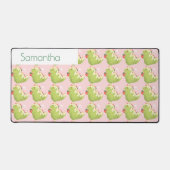 Strawberry Matcha Dinosaur  デスクマット (正面)