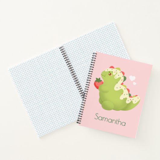 Strawberry Matcha Dinosaur  ノートブック (内部)
