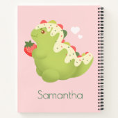 Strawberry Matcha Dinosaur  ノートブック (裏面)