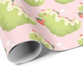 Strawberry Matcha Dinosaur  ラッピングペーパー (ロールコーナー)