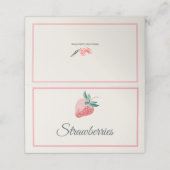 Strawberry Mimosa Bar Table Cards プレイスカード (外部開封)