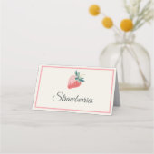 Strawberry Mimosa Bar Table Cards プレイスカード (正面)