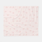 Strawberry Minimalism フリースブランケット (正面(横))