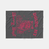 Strawberry Motivation Cute Berry Lover フリースブランケット (正面(横))