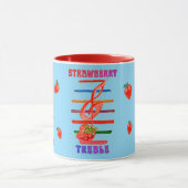 STRAWBERRY MUSIC NOTE DESIGNED MUG マグカップ (中央)